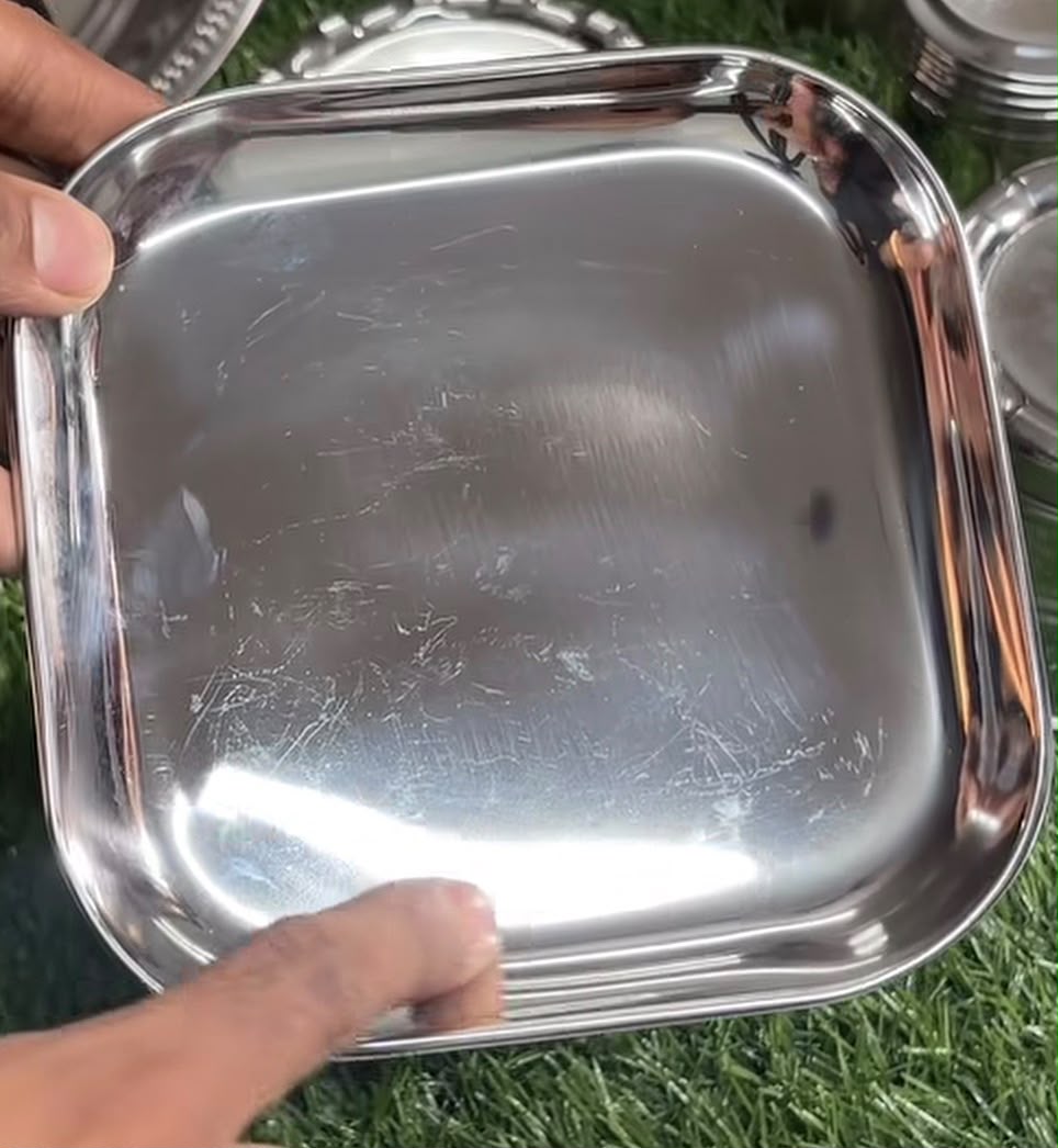 Square Plate Stainless Steel premium return gift
