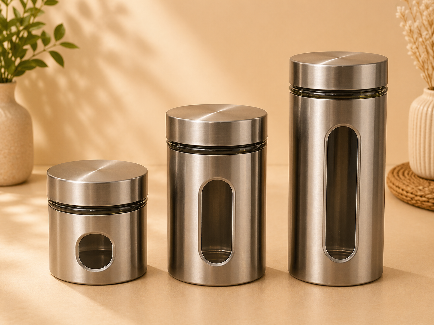 Glass Metal Canister premium return gift